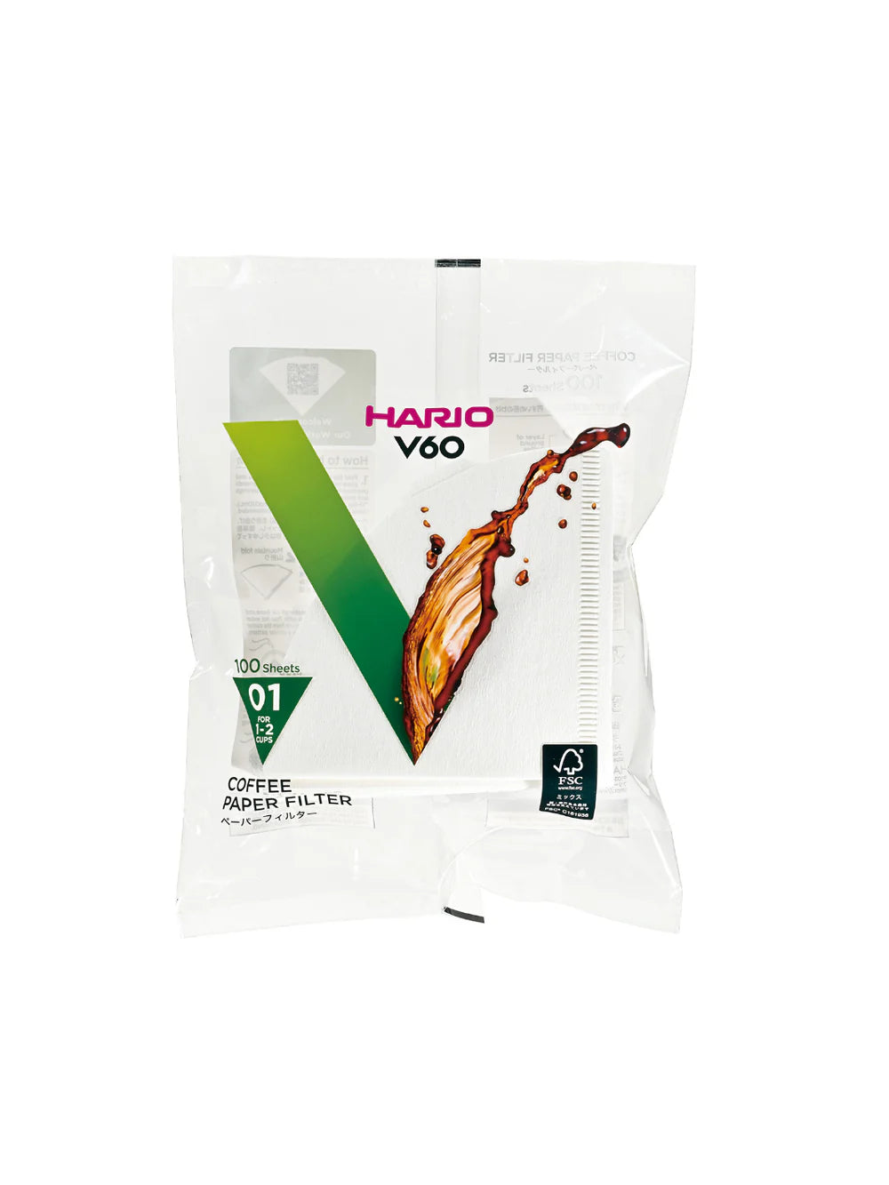 HARIO V60-01 Filters (100 pack)