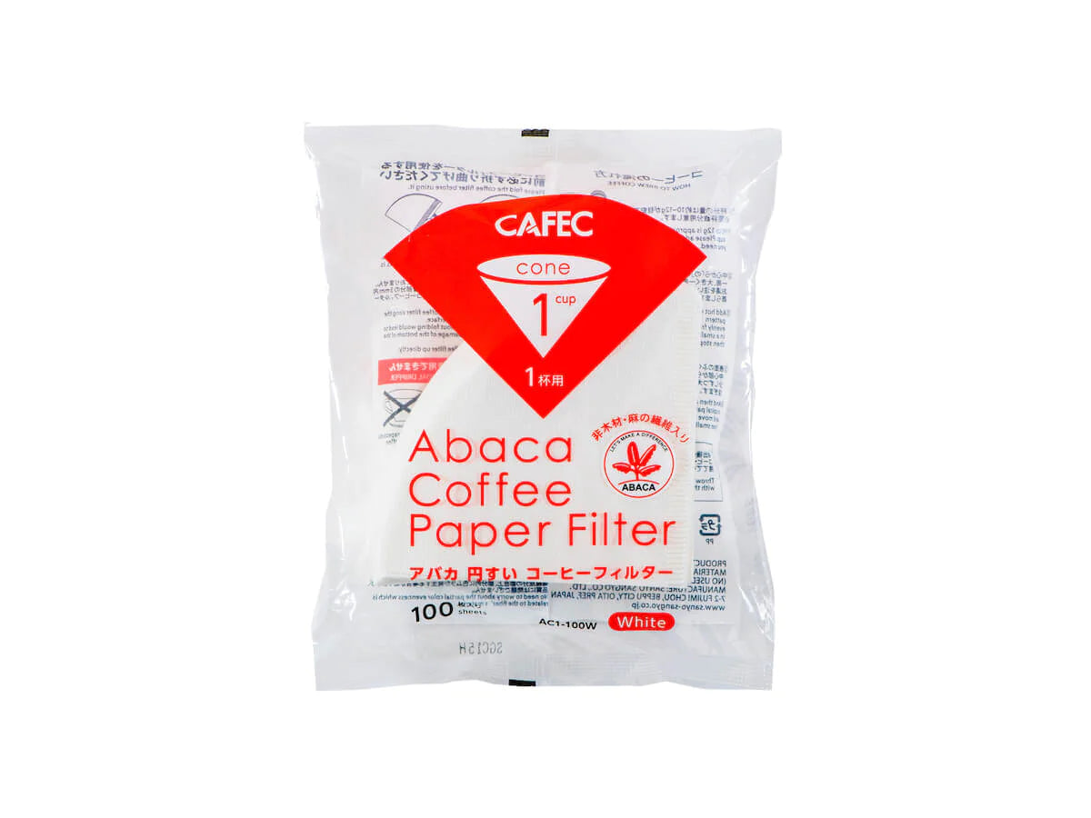 CAFEC | ABACA CONICAL PAPER FILTERS (100PK)