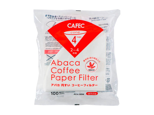 CAFEC | ABACA CONICAL PAPER FILTERS (100PK)